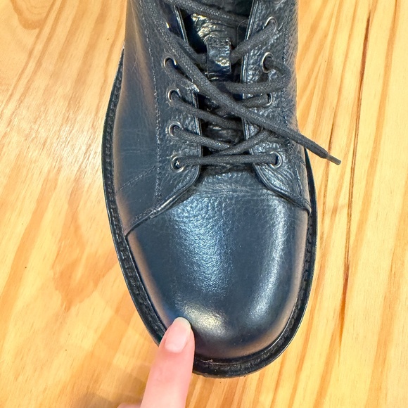 BALDININI made in Italy MEN'S DEEP BLUE LEATHER BOOTIE eu sz 42 - Picture 4 of 7